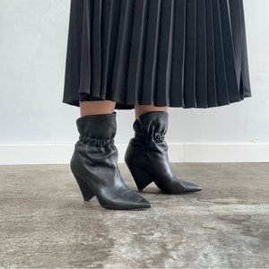 Isabel Marant Black Scrunch Bootie 39